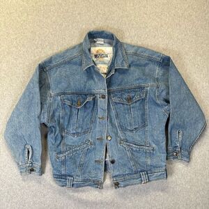 Anchor Blue Men’s Size Medium Vintage Jean Jacket Blue Medium Wash Denim Pockets
